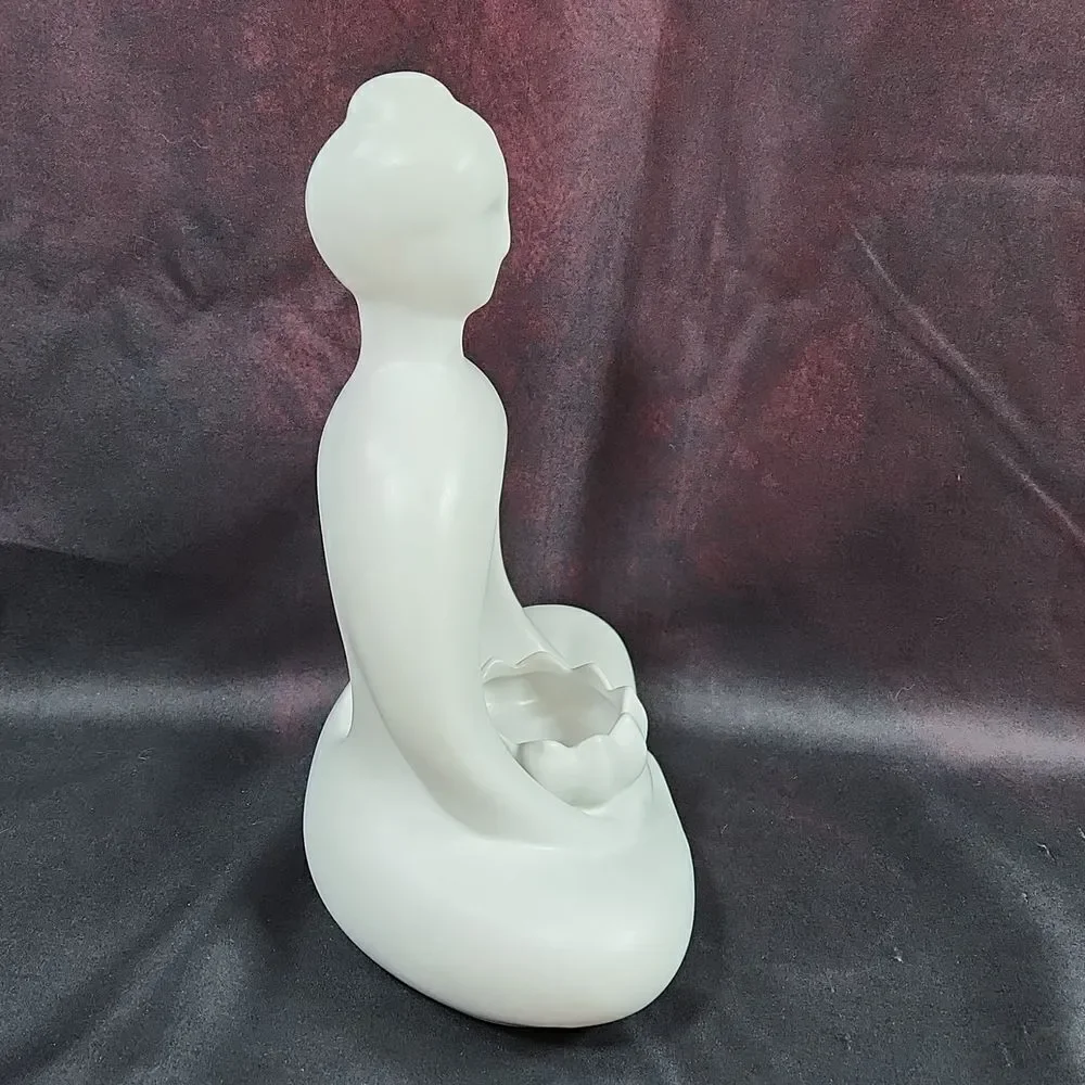 🩵NIB PartyLite White Zen Incense & Tealight Candle Holder